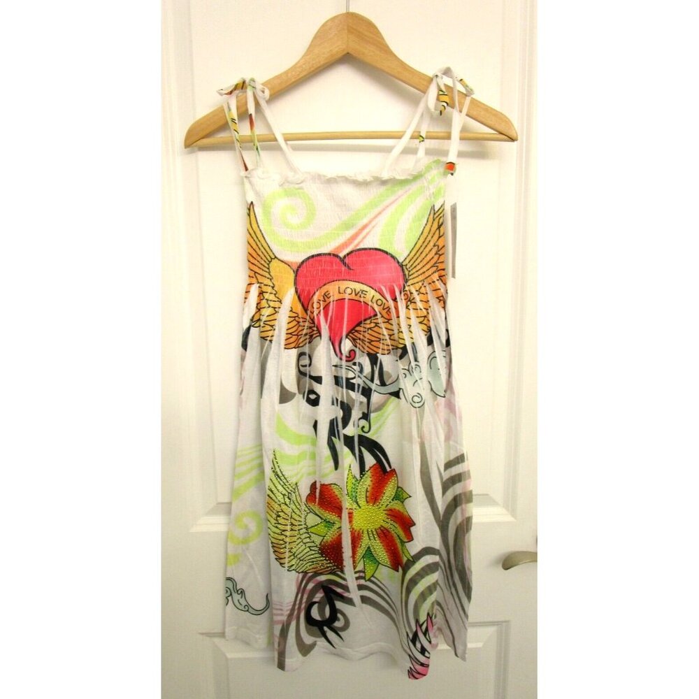 OCEAN BREEZE Women/Girl/Teen Summer Dress - Stretchy/Knee Length Size Medium NWT